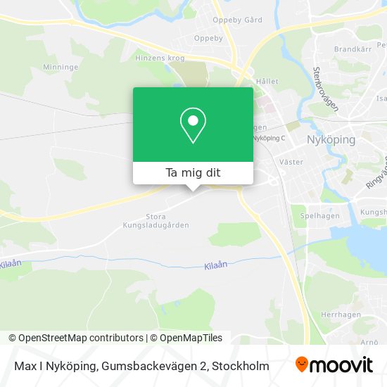 Max I Nyköping, Gumsbackevägen 2 karta