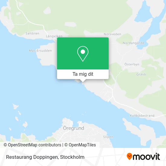 Restaurang Doppingen karta