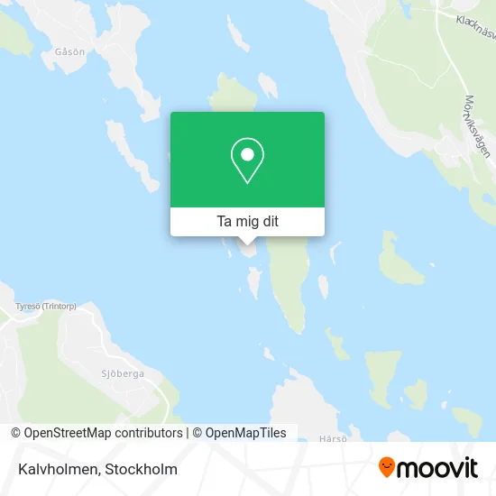 Kalvholmen karta
