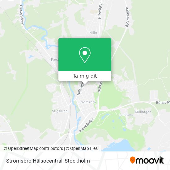 Strömsbro Hälsocentral karta