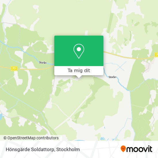 Hönsgärde Soldattorp karta