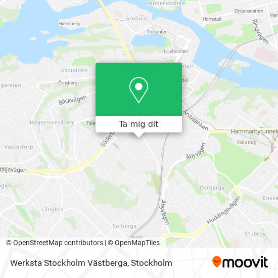 Werksta Stockholm Västberga karta