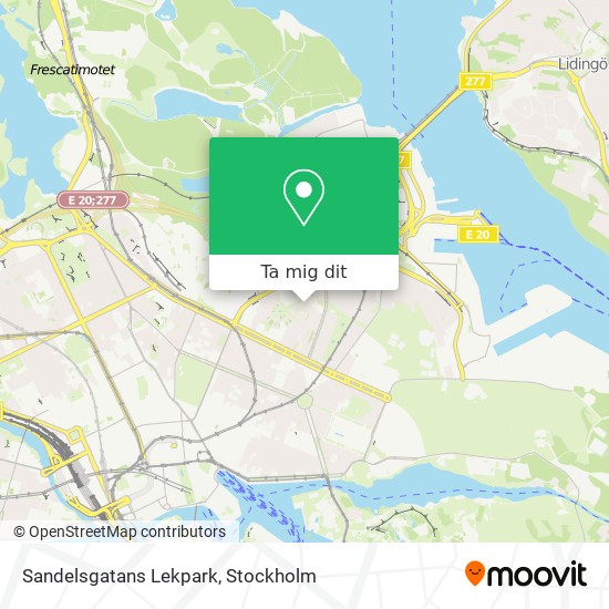 Sandelsgatans Lekpark karta