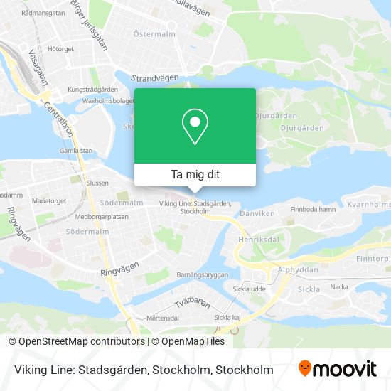 Viking Line: Stadsgården, Stockholm karta