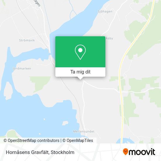 Hornåsens Gravfält karta