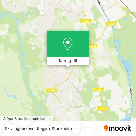 Skivlingparkens Utegym karta