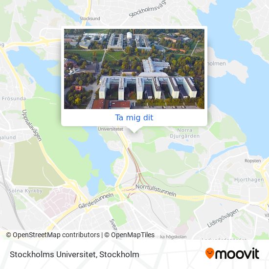 Stockholms Universitet karta