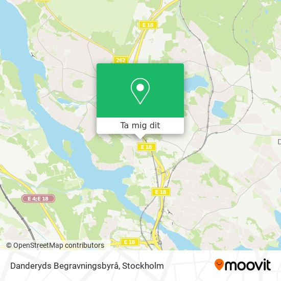 Danderyds Begravningsbyrå karta