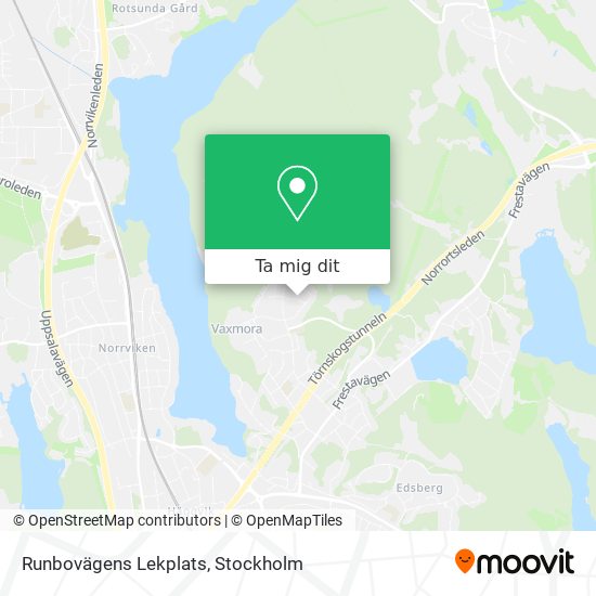 Runbovägens Lekplats karta