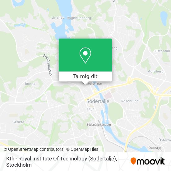 Kth - Royal Institute Of Technology (Södertälje) karta