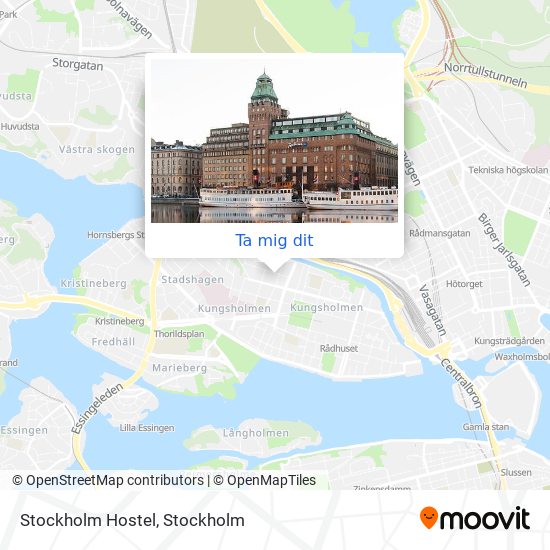 Stockholm Hostel karta