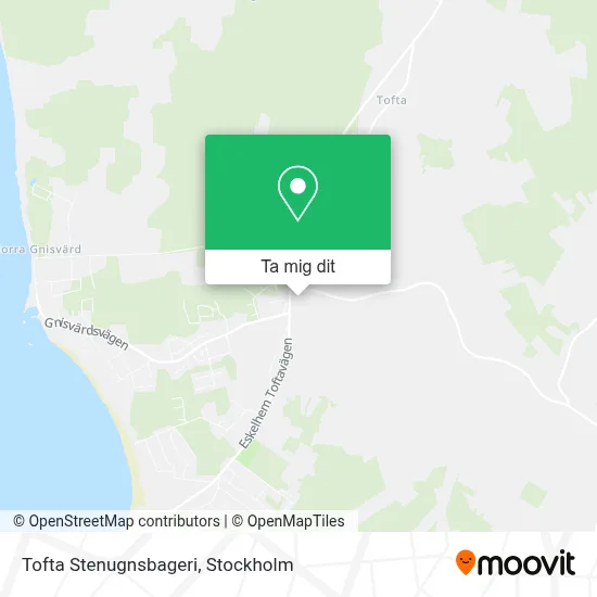 Tofta Stenugnsbageri karta