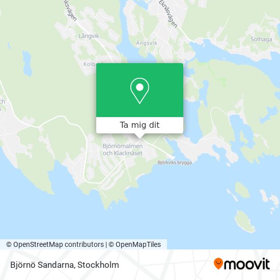 Björnö Sandarna karta