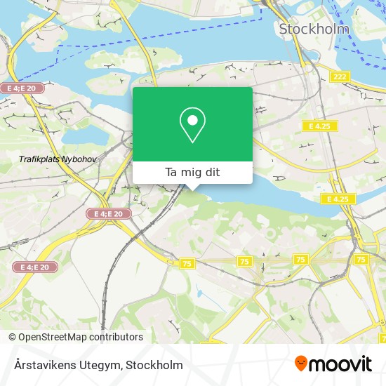 Årstavikens Utegym karta