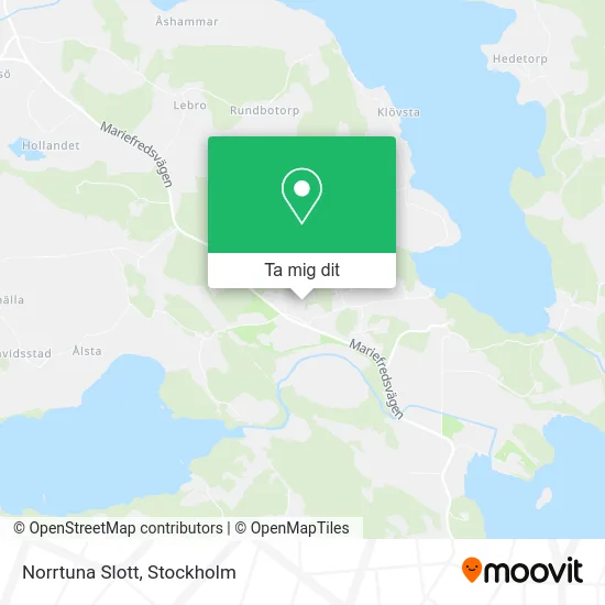 Norrtuna Slott karta