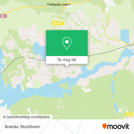 Brattås karta