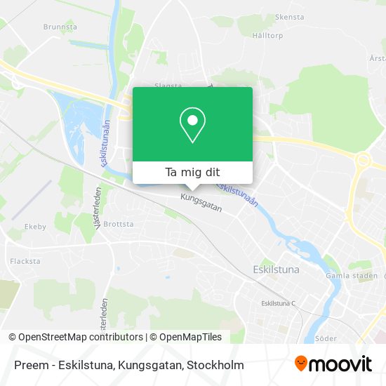 Preem - Eskilstuna, Kungsgatan karta