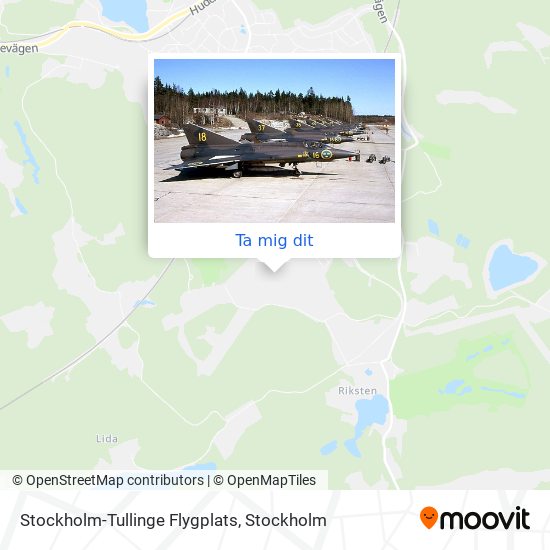 Stockholm-Tullinge Flygplats karta