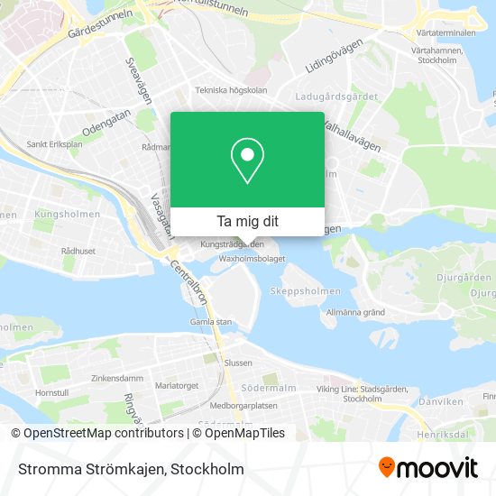 Stromma Strömkajen karta