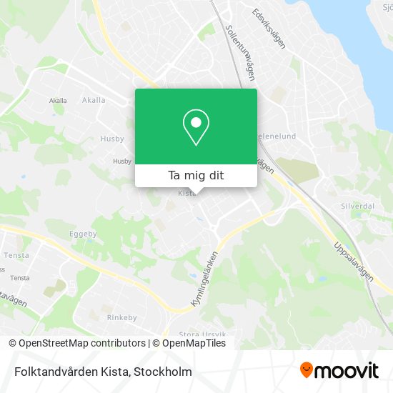 Folktandvården Kista karta