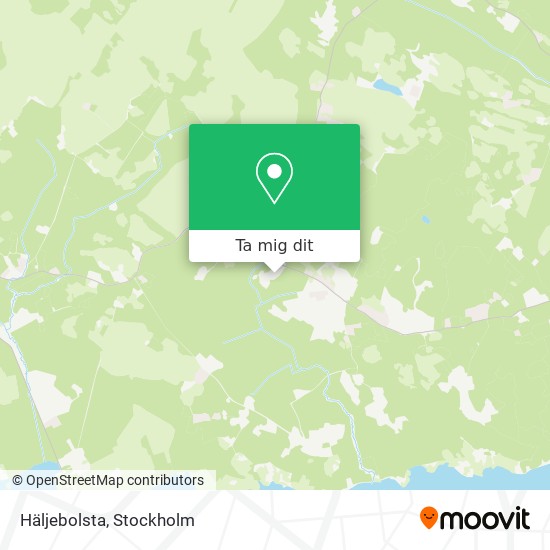 Häljebolsta karta