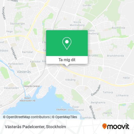 Västerås Padelcenter karta