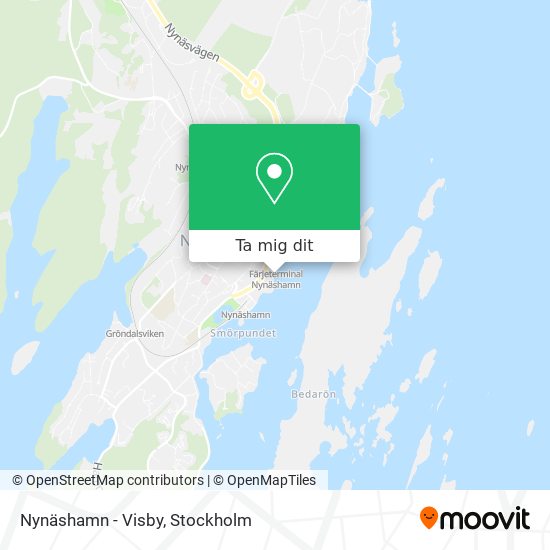 Nynäshamn - Visby karta