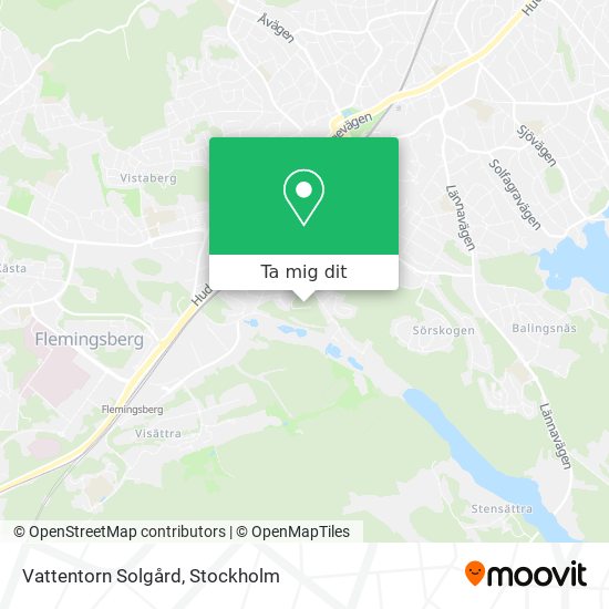 Vattentorn Solgård karta