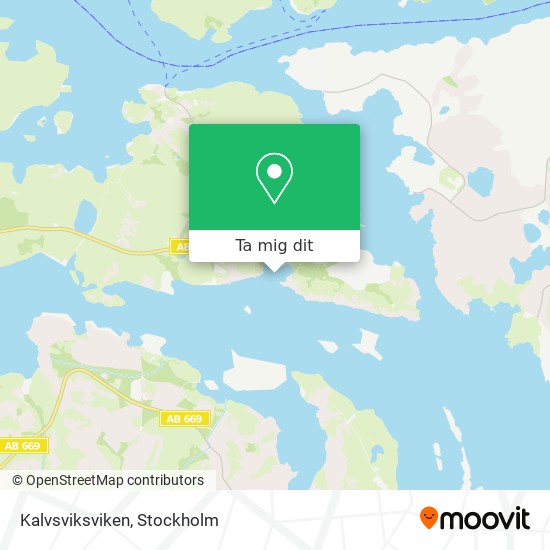 Kalvsviksviken karta