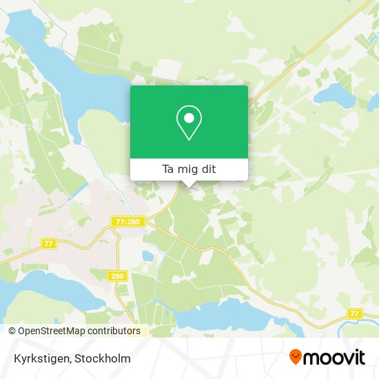 Kyrkstigen karta