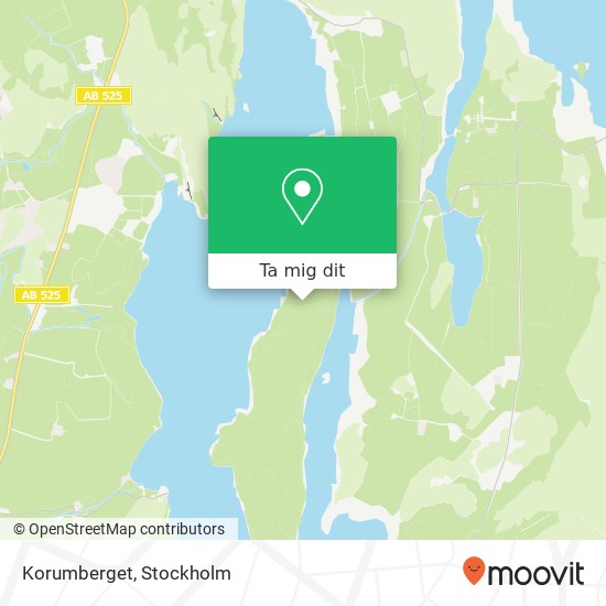 Korumberget karta