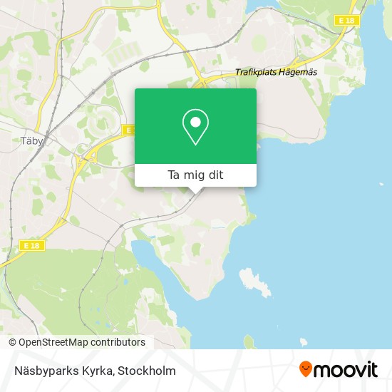 Näsbyparks Kyrka karta