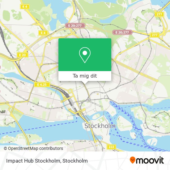Impact Hub Stockholm karta