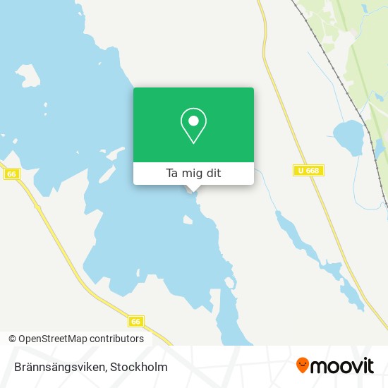 Brännsängsviken karta