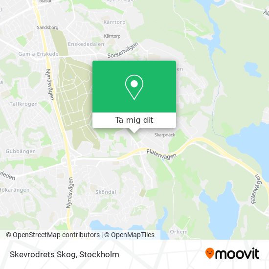 Skevrodrets Skog karta