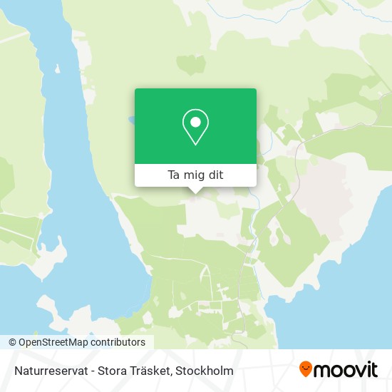 Naturreservat - Stora Träsket karta