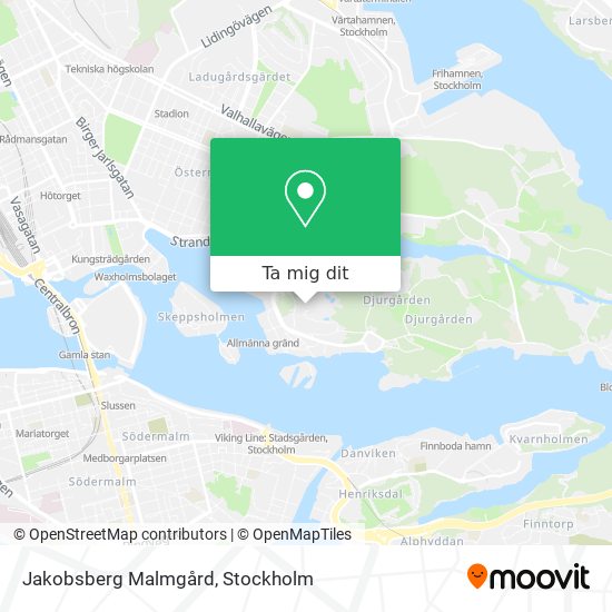Jakobsberg Malmgård karta