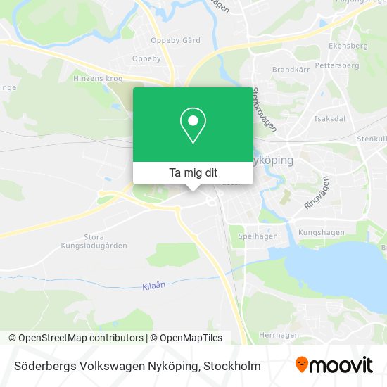 Söderbergs Volkswagen Nyköping karta