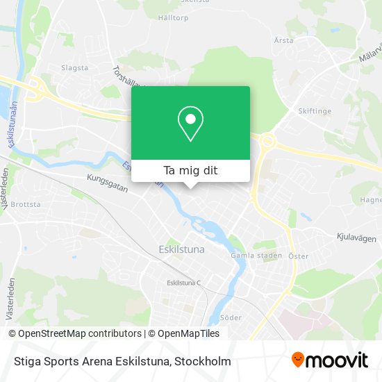 Stiga Sports Arena Eskilstuna karta