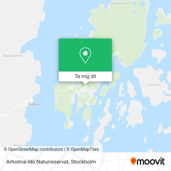 Arholma-Idö Naturreservat karta