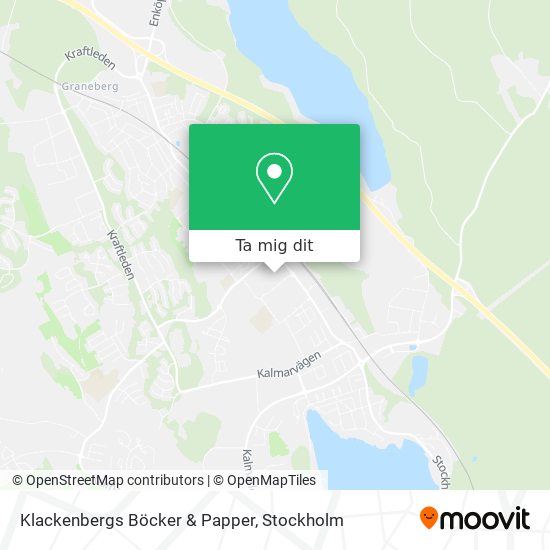 Klackenbergs Böcker & Papper karta