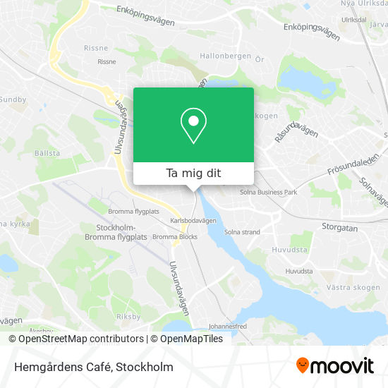 Hemgårdens Café karta