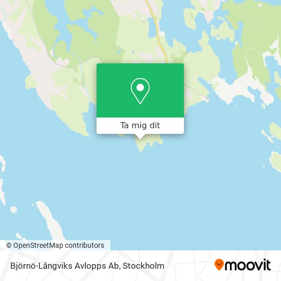 Björnö-Långviks Avlopps Ab karta