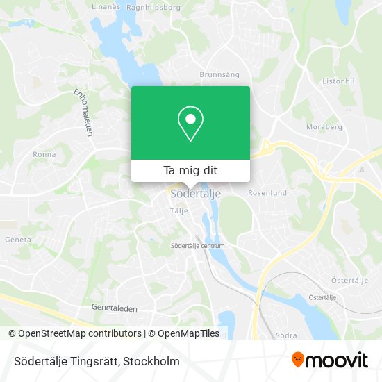 Södertälje Tingsrätt karta