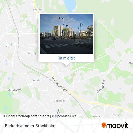 Barkarbystaden karta