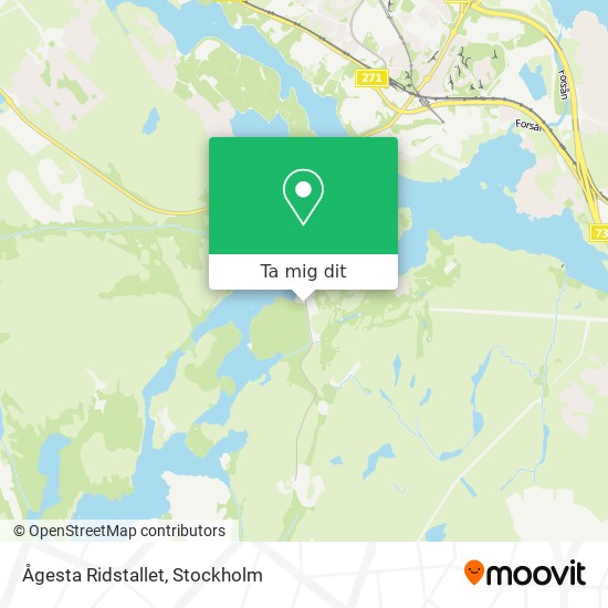 Ågesta Ridstallet karta