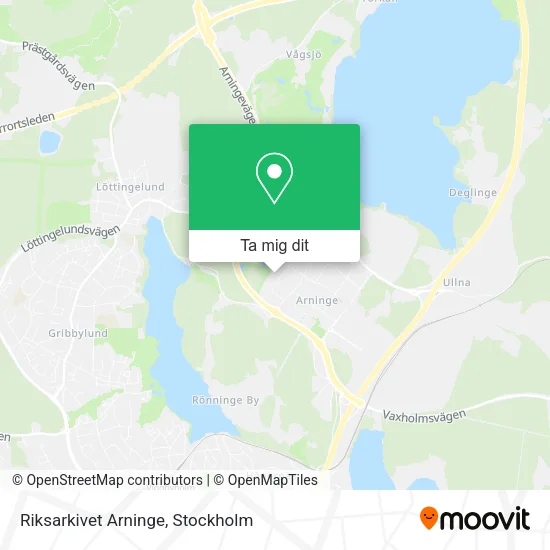 Riksarkivet Arninge karta