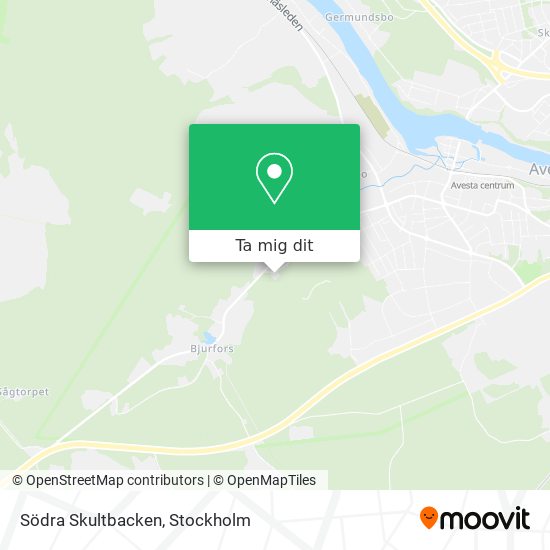 Södra Skultbacken karta
