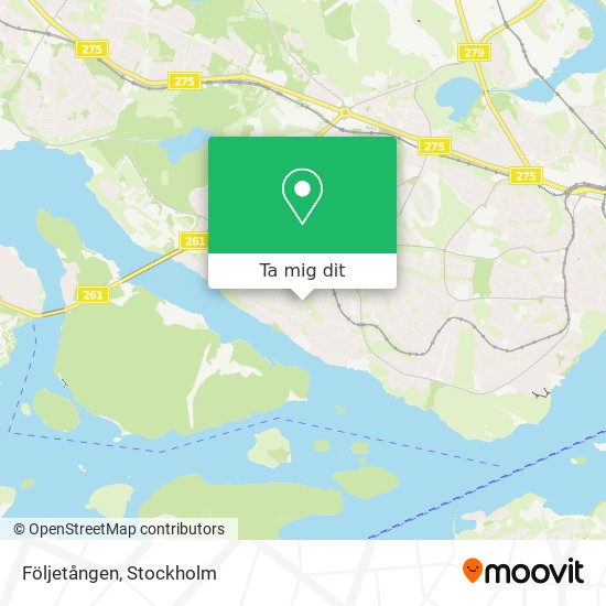 Följetången karta