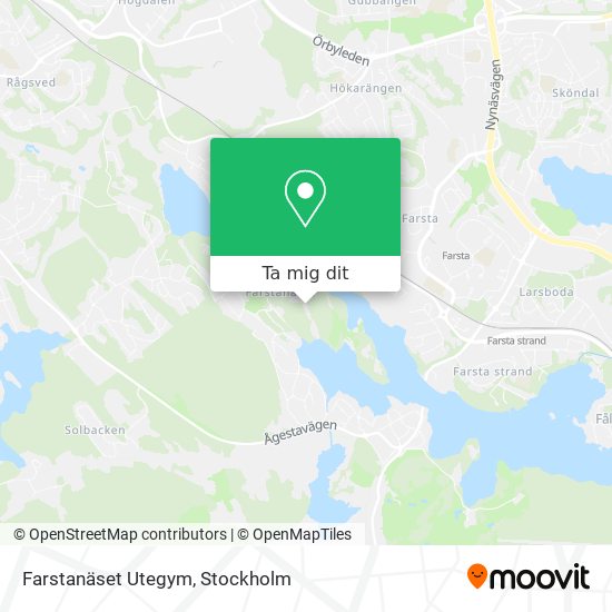 Farstanäset Utegym karta